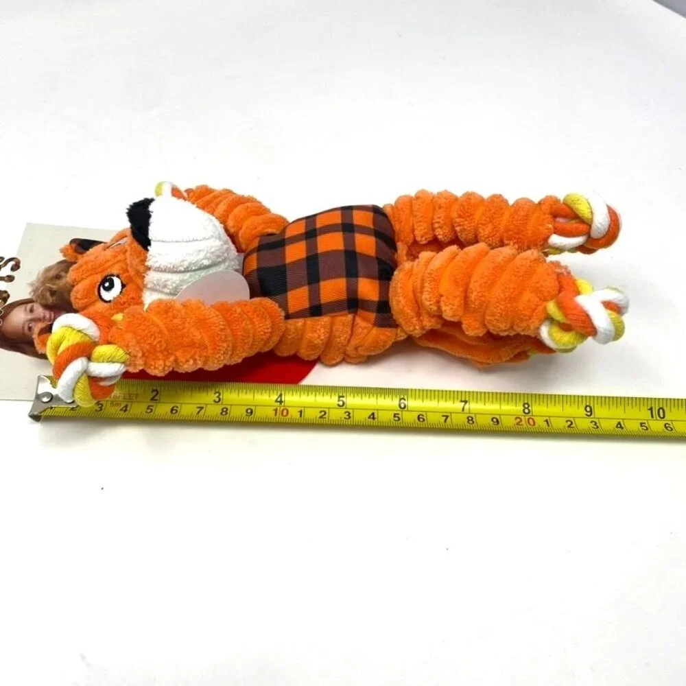 KONG Halloween Floppy Knots Fox Dog Animal Chew Toy Small Medium